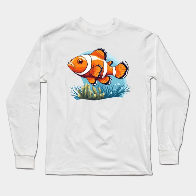 Clownfish Long Sleeve T-Shirt by zooleisurelife